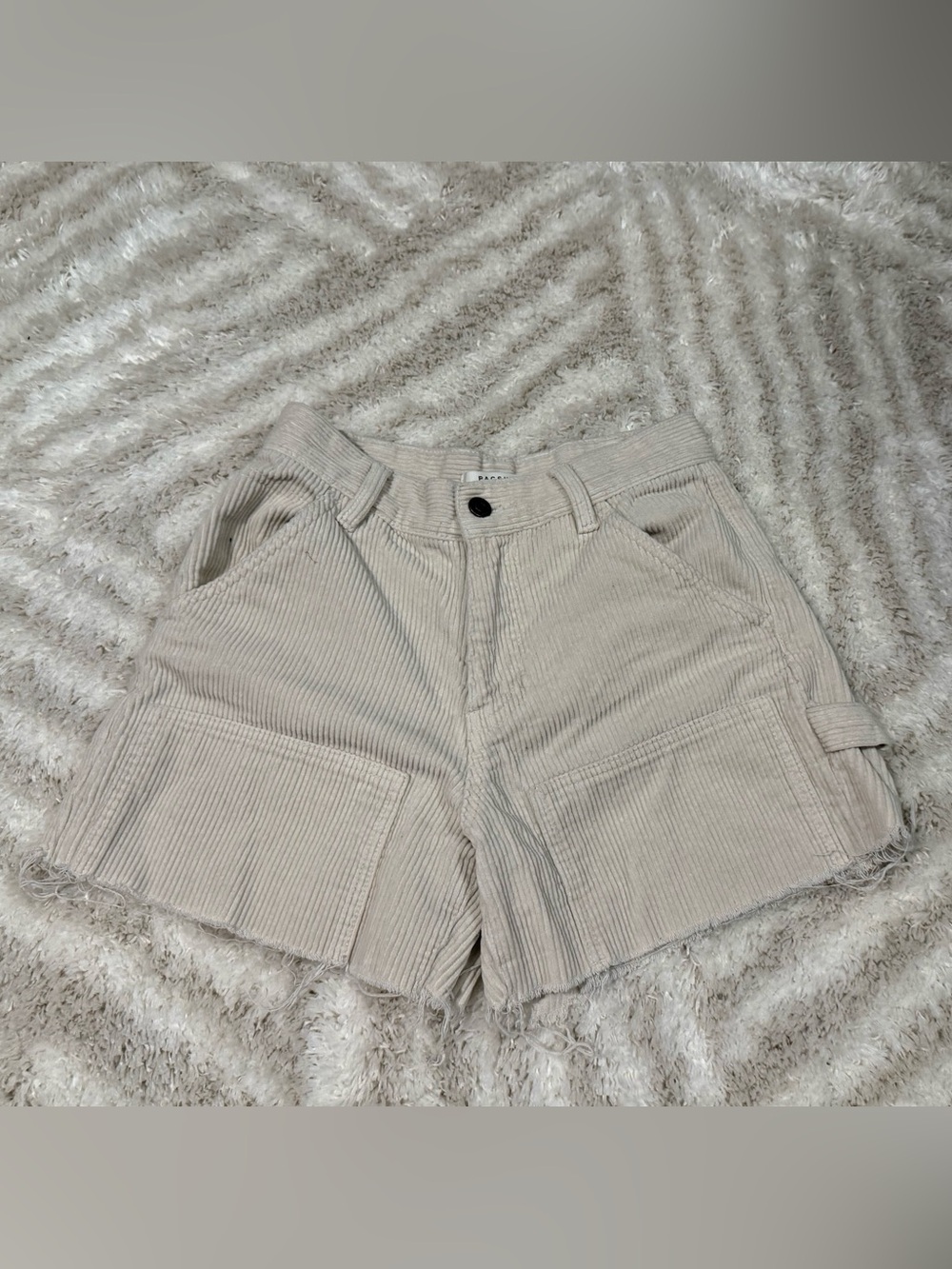 PacSun Workwear Short Corduroy Cargo Shorts Waist 25